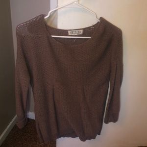 brown sweater